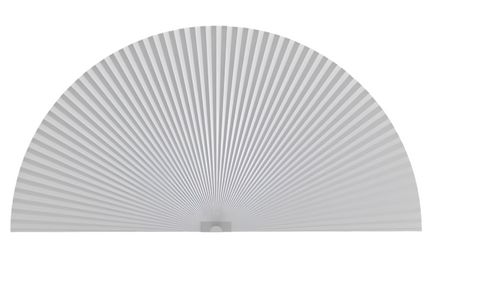 MyShade Arch Window Shade 36x72 - Blackout Half Circle