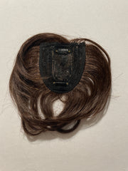 6 Inch Clip-In Bangs Dark Brown - Instant Hair Transformation