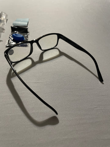 Professional Reading Glasses +1.75 Black 5-Pack - Blue Light Protection