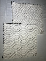 White Pillow Covers 18x18 Inch - Set of 2 Pieces