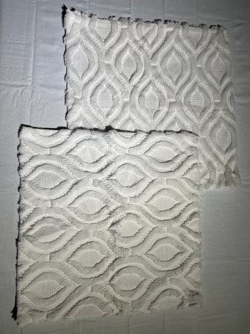 White Pillow Covers 18x18 Inch - Set of 2 Pieces