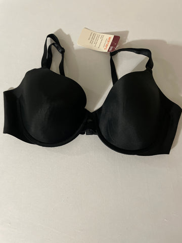 Warners Blissful Benefits Black Underwire Bra 38D