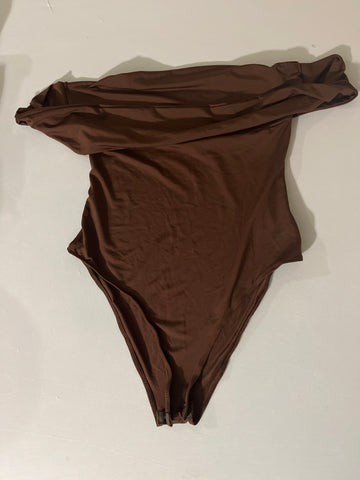 Women's Brown Bodysuit Large