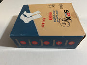 Unisex Cushioned Crew Athletic Socks - Black 6 Pairs Size 9-11