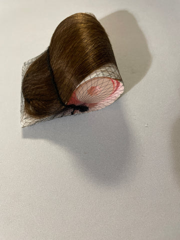 Light Brown Clip-In Bangs - Curved Temple Hairpieces Instant Style