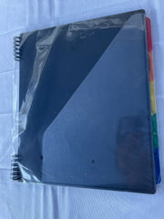 10 Pocket Poly Project Organizer with Dividers & Notepad