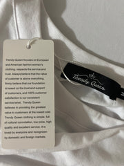 Trendy Queen White Long Sleeve Shirt