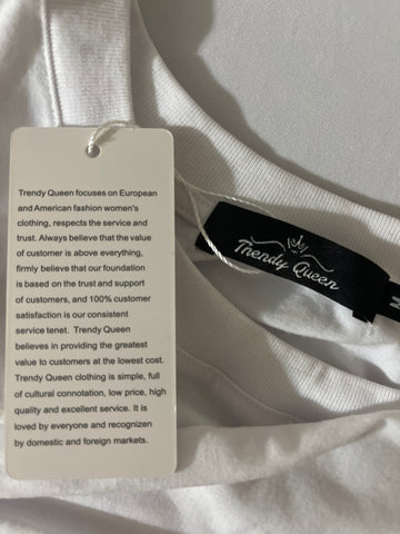 Trendy Queen White Long Sleeve Shirt