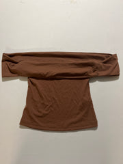 Women's Off Shoulder Crop Top - Slim Fit Size Small QINSEN