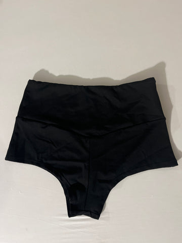 Women's Black Yoga Shorts Medium