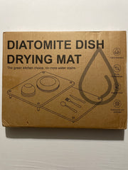 Diatomite Dish Drying Mat - Highly Absorbent Antibacterial Kitchen Mat