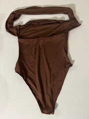 Women's Brown Bodysuit Large