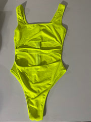 Beagineg Fluorescent Green Tank Top Bodysuit