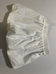 Women's White Elastic High Waisted Bubble Skirt - Size Small Timor Mode