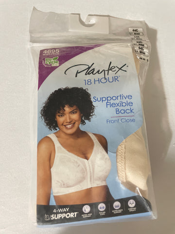 Playtex 18 Hour Wire-Free Women's Bra Size 44C - Light Beige Comfort