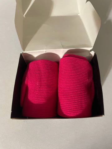 FITRELL Pink Sports Socks - Over-the-Calf Knee High Athletic Socks