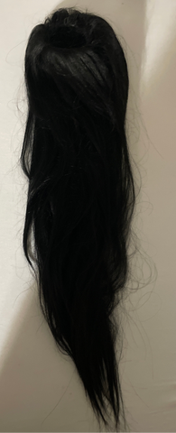 Flufymooz 36 Inch Ponytail Extension - Natural Black Straight Drawstring