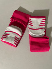 FITRELL Pink Sports Socks - Over-the-Calf Knee High Athletic Socks
