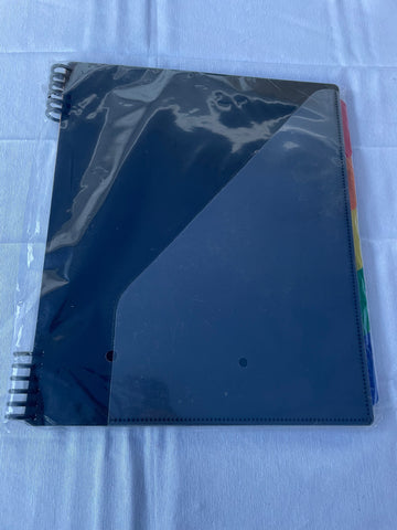 10 Pocket Poly Project Organizer with Dividers & Notepad
