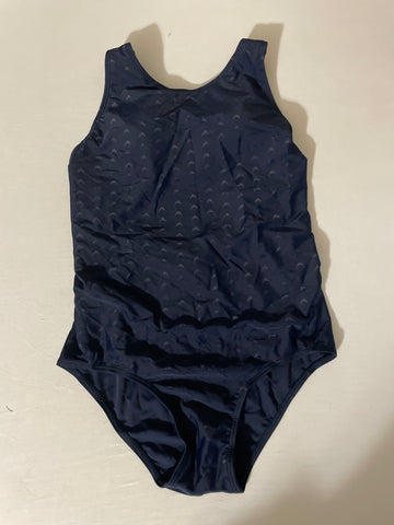 Kids Navy Blue One Piece Bathing Suit - Size 14 Youth