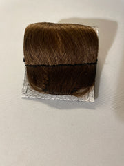 Light Brown Clip-In Bangs - Curved Temple Hairpieces Instant Style