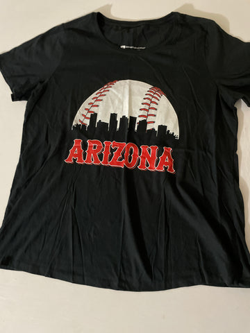 Arizona Women's Black T-Shirt 1X