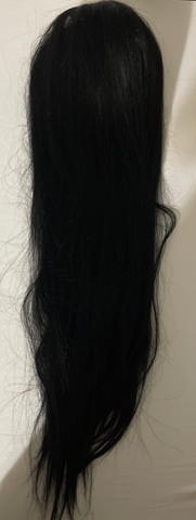 Flufymooz 36 Inch Ponytail Extension - Natural Black Straight Drawstring