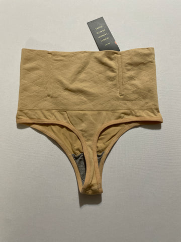 Women's Tummy Control Thong Shapewear - High Waist Body Shaper Size Small