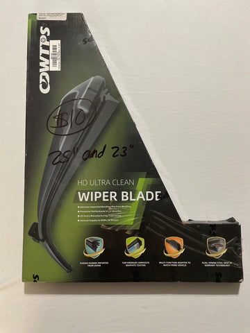 HD Ultra Clean Wiper Blades 25 & 23 Inch Set - All Weather Performance