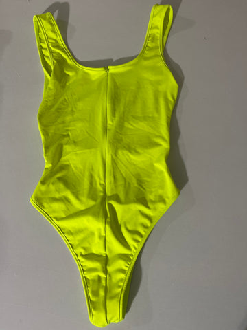 Beagineg Fluorescent Green Tank Top Bodysuit