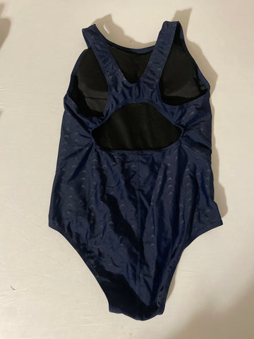 Kids Navy Blue One Piece Bathing Suit - Size 14 Youth