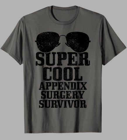 Men's T-shirt - Super Cool Appendix Surgery Survivor Size Small