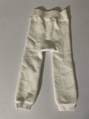 Little Girls Fleece Lined Leggings Size 2T - Off White Winter Warmth