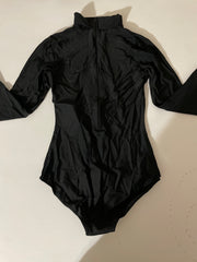 Kepblomy Ballet Long Sleeve Bodysuit Black