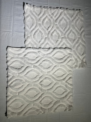 White Pillow Covers 18x18 Inch - Set of 2 Pieces