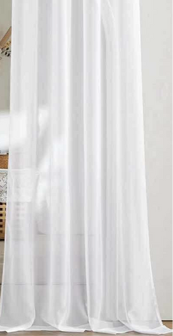 Sheer White Curtains