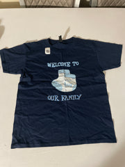 Welcome to Our Family It's a Boy T-shirt Size Small - New Baby Announcement