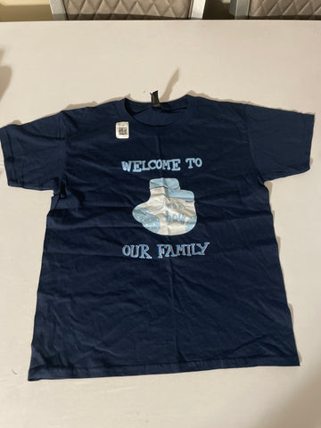 Welcome to Our Family It's a Boy T-shirt Size Small - New Baby Announcement