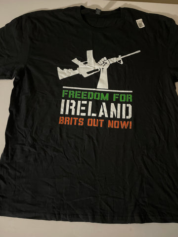 Men's Freedom For Ireland T-Shirt Black XL