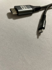 USB C to HDMI Cable 10ft Grey - 4K Video Support
