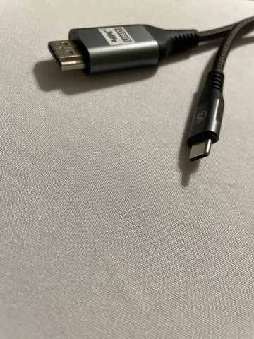 USB C to HDMI Cable 10ft Grey - 4K Video Support