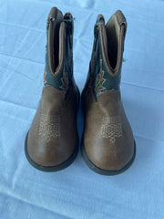 Roper Toddler Cowboy Boots Size 4 - Side Zipper Design